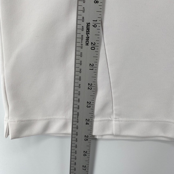 Ashworth Shirt Women's Size XL White 1/4 Front Zip Up Polo Short Sleeve Golf - Picture 7 of 9